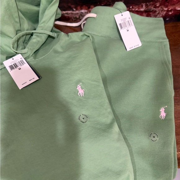 Polo by Ralph Lauren Green Hoodie and Sweatpants Set - Picture 2 of 8